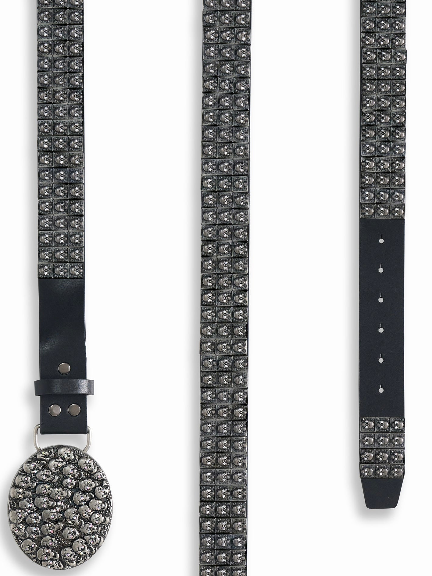 Chrome Skullpile Belt