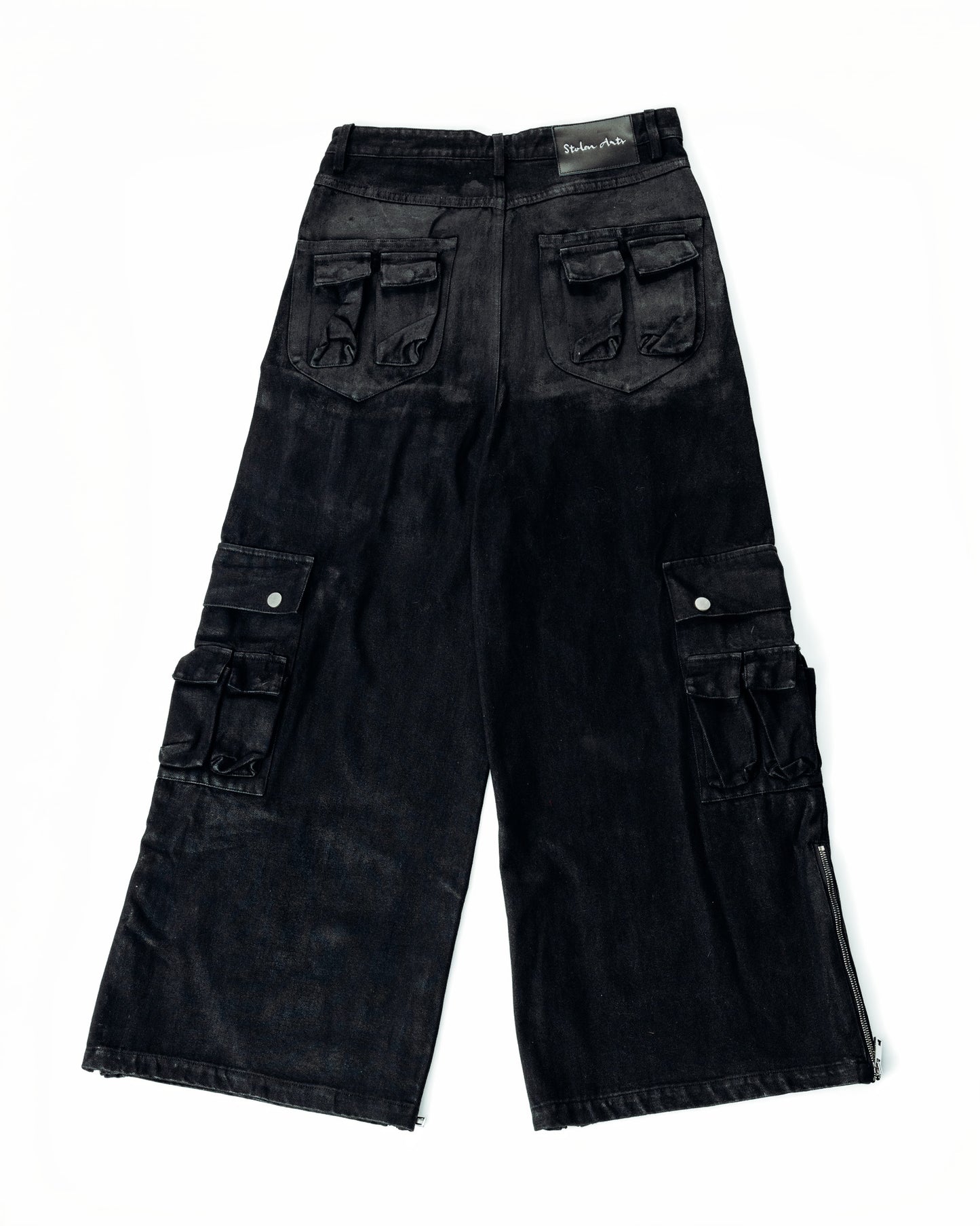 Waxed Denim Cargos