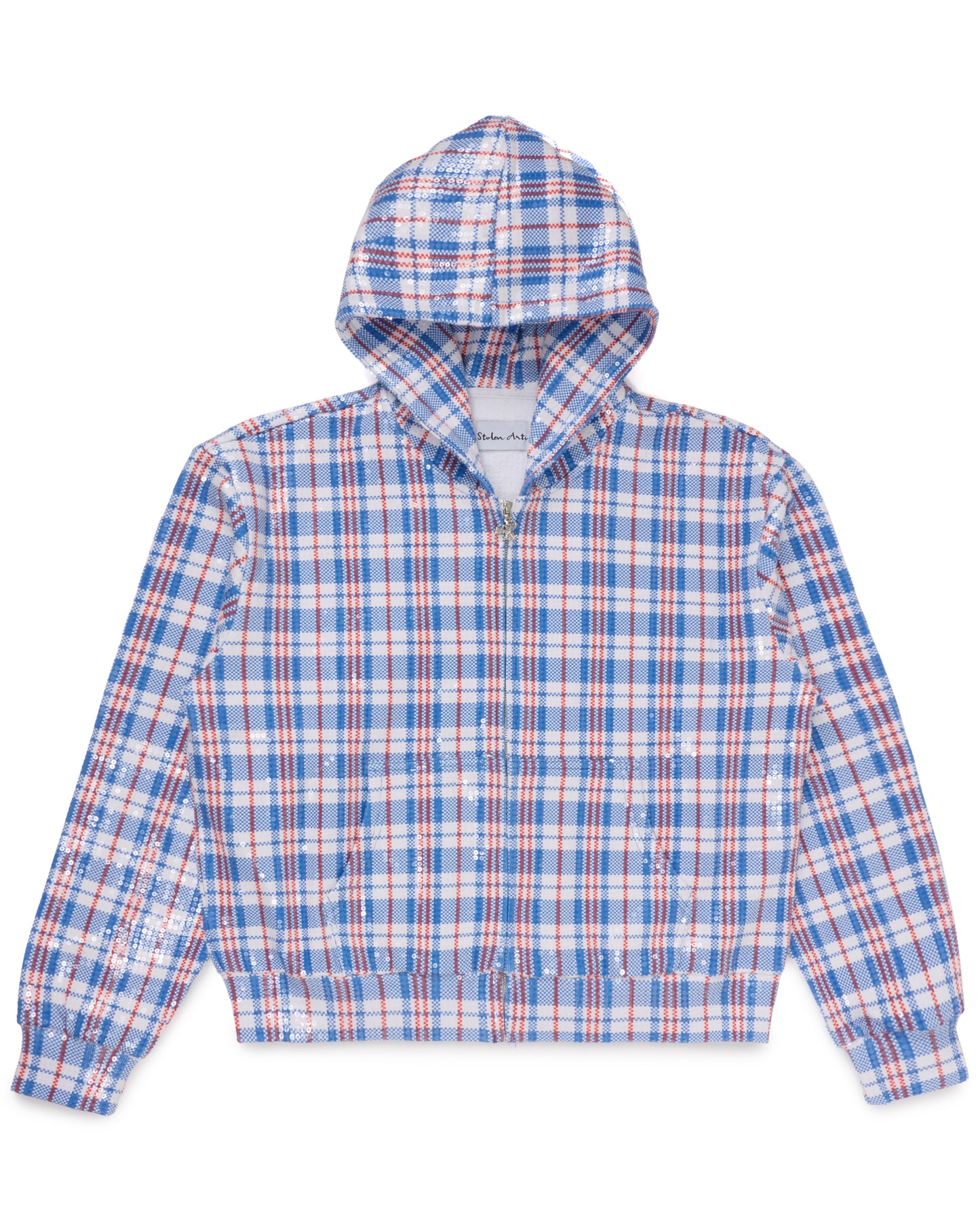 Blue Laundry Bag Sequin Hoodie