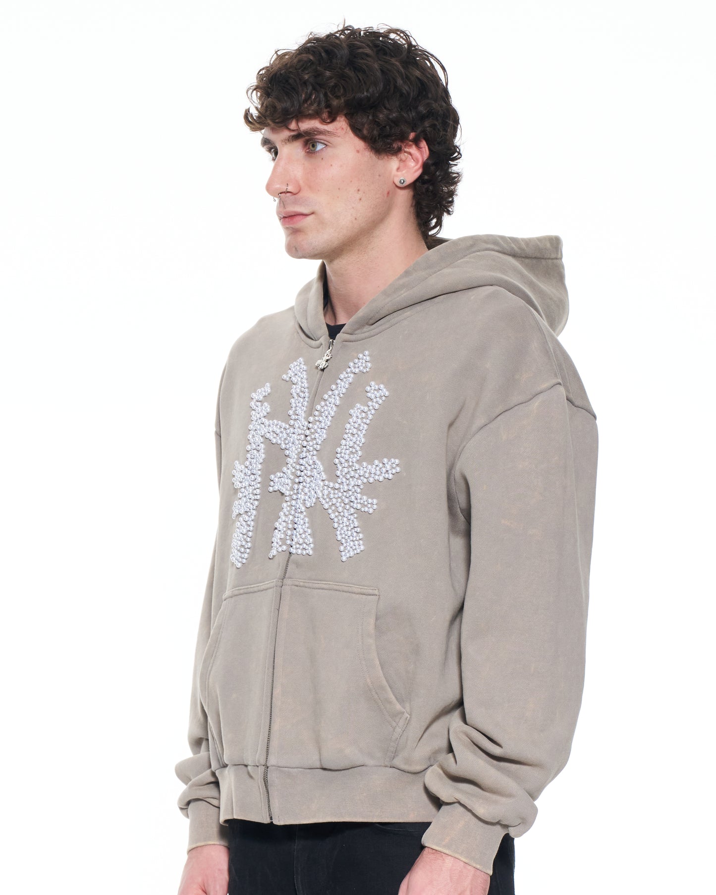 Grey AK-NY Pearl Hoodie