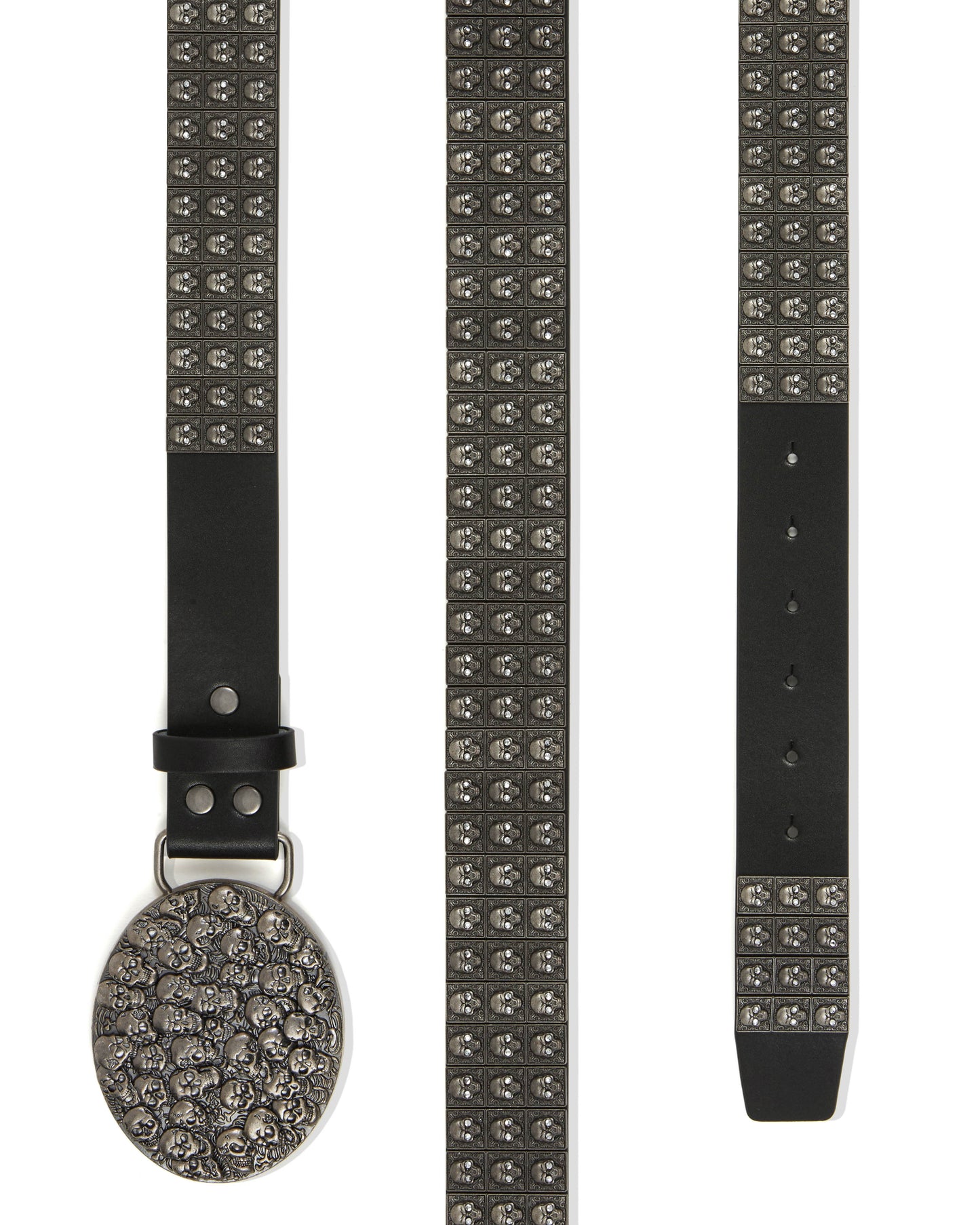 Chrome Skullpile Belt