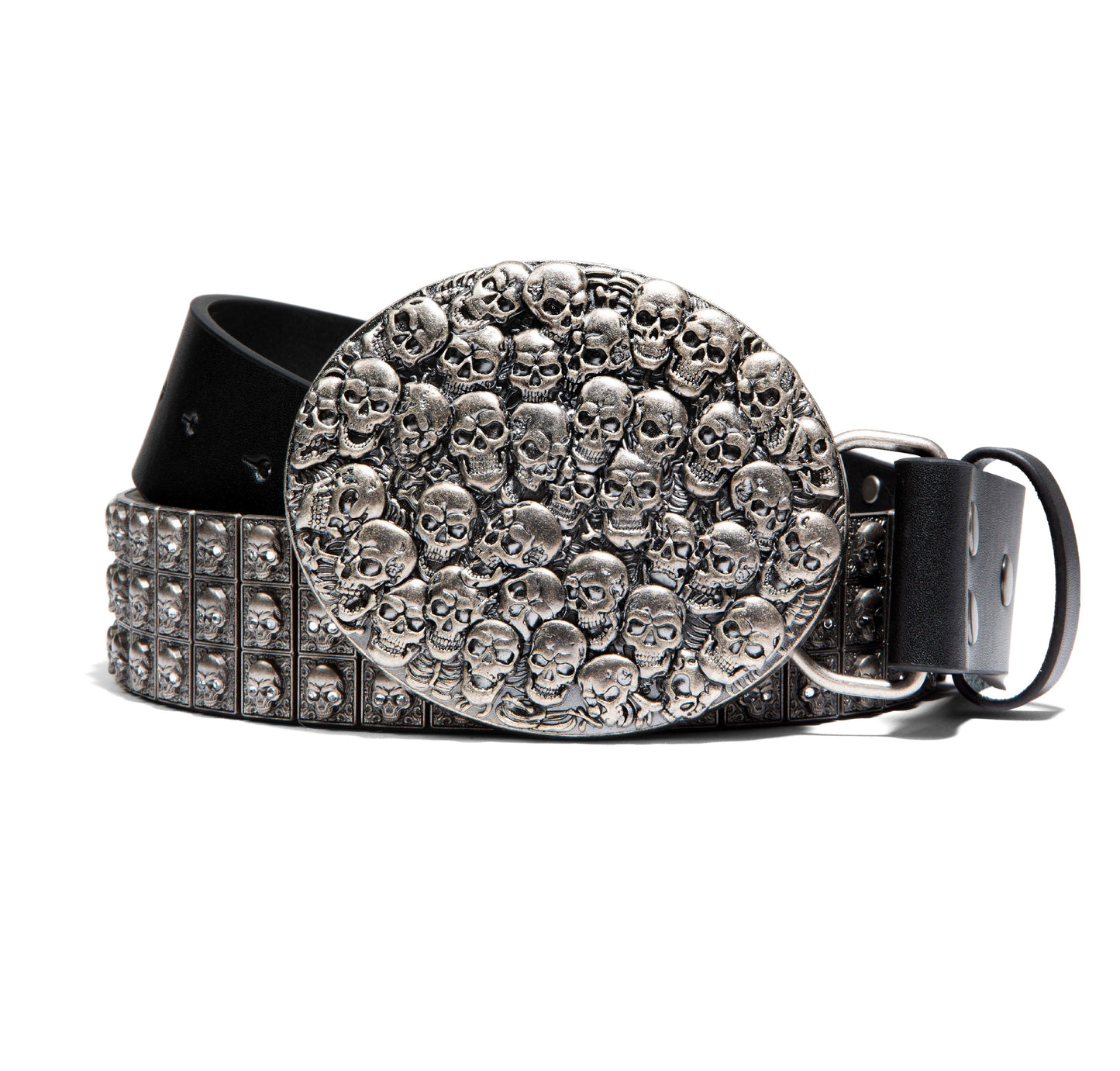 Chrome Skullpile Belt