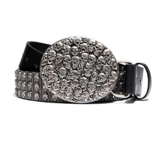 Chrome Skullpile Belt