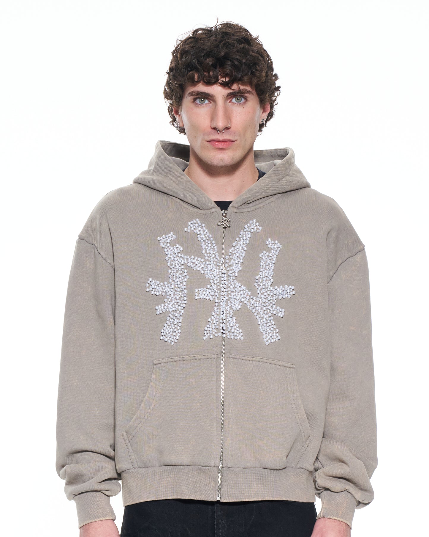 Grey AK-NY Pearl Hoodie