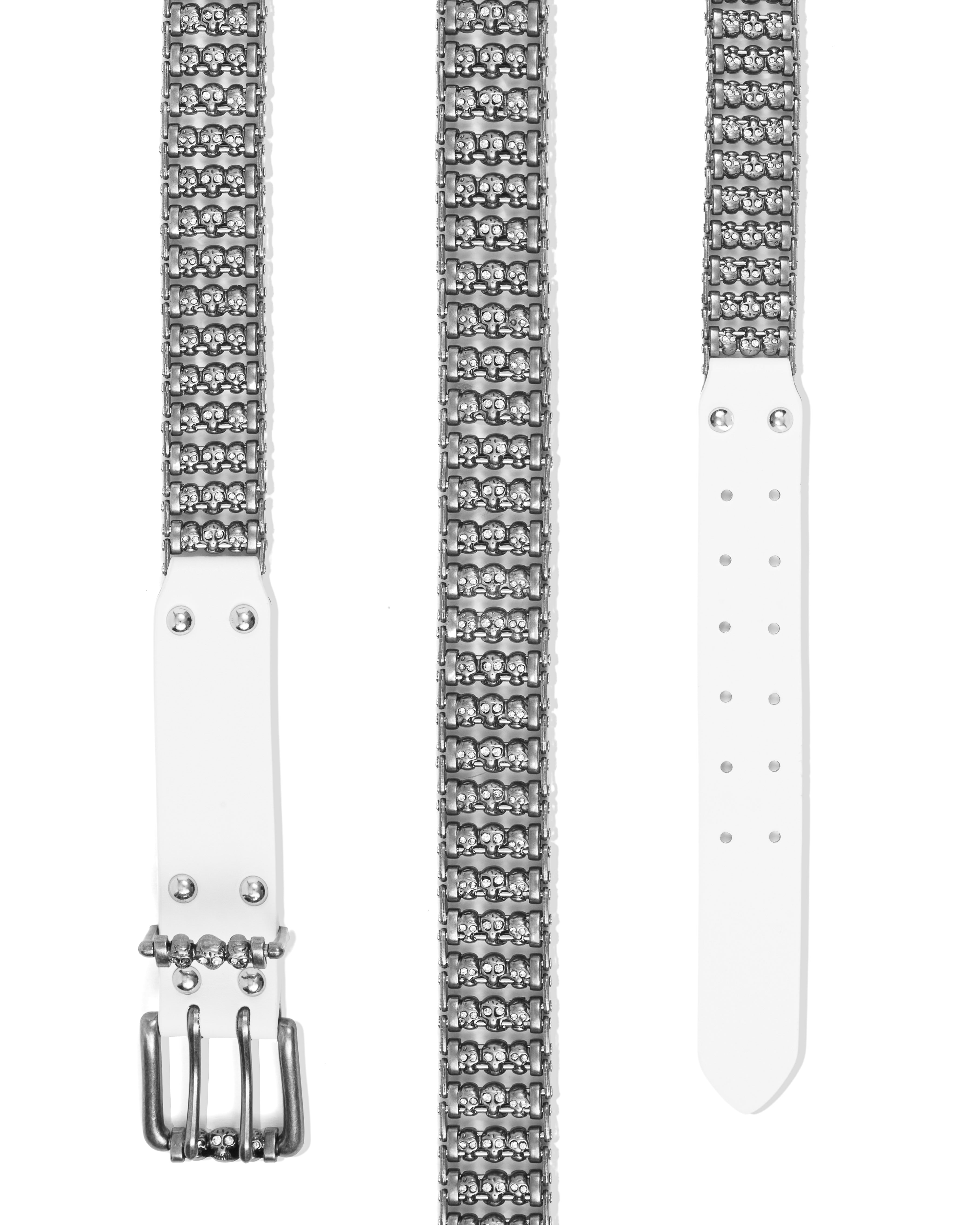 小物 stolen arts Skull Roller Belt White Skull Roller Belt – Stolen Arts