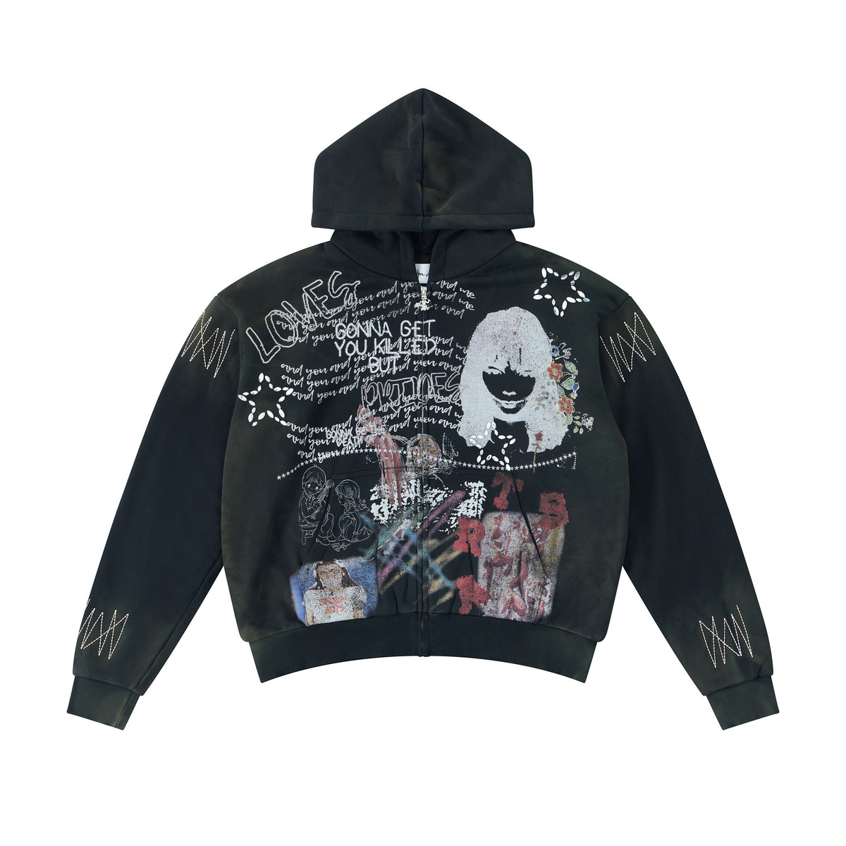 Love Hurts Black Hoodie
