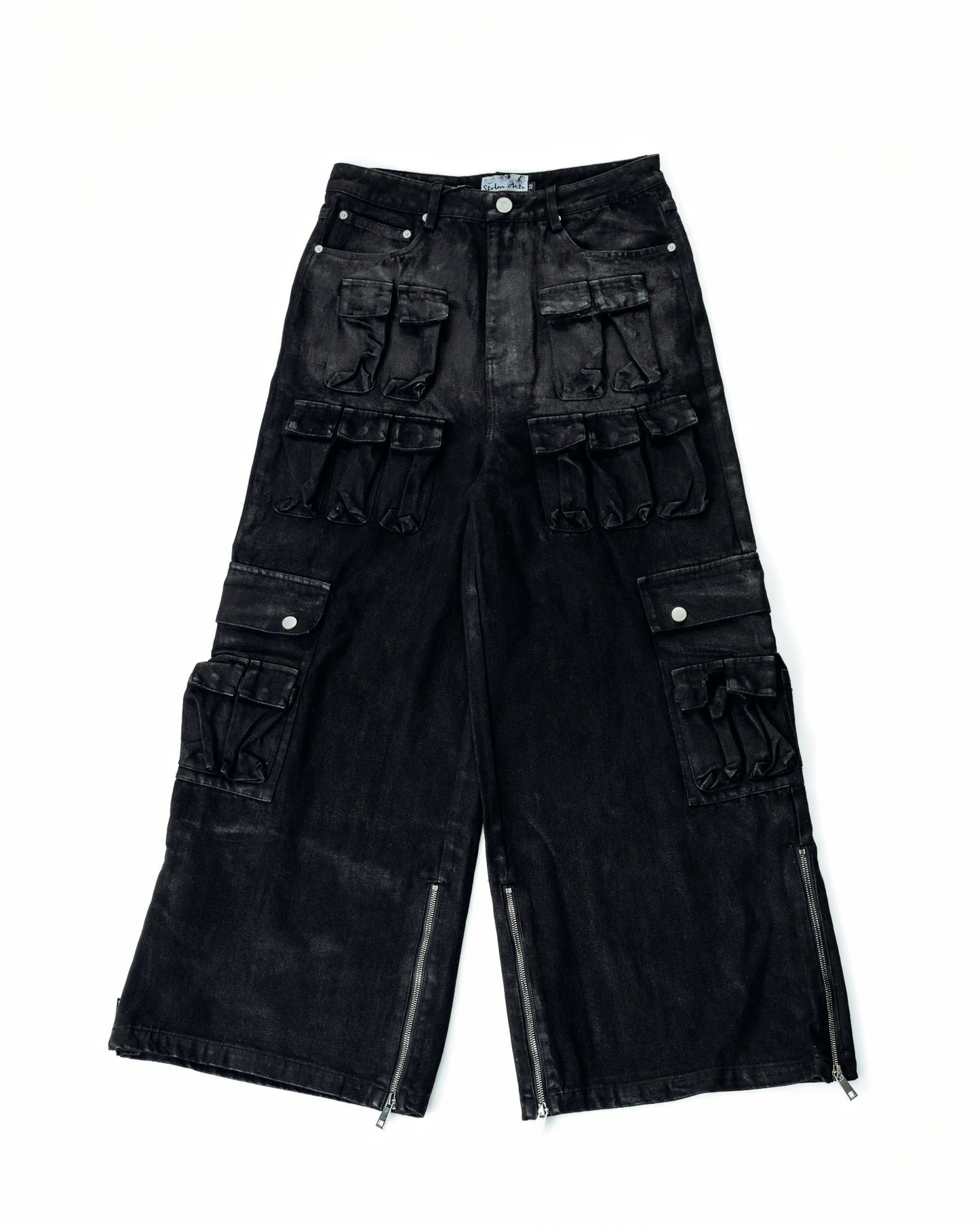 Waxed Denim Cargos