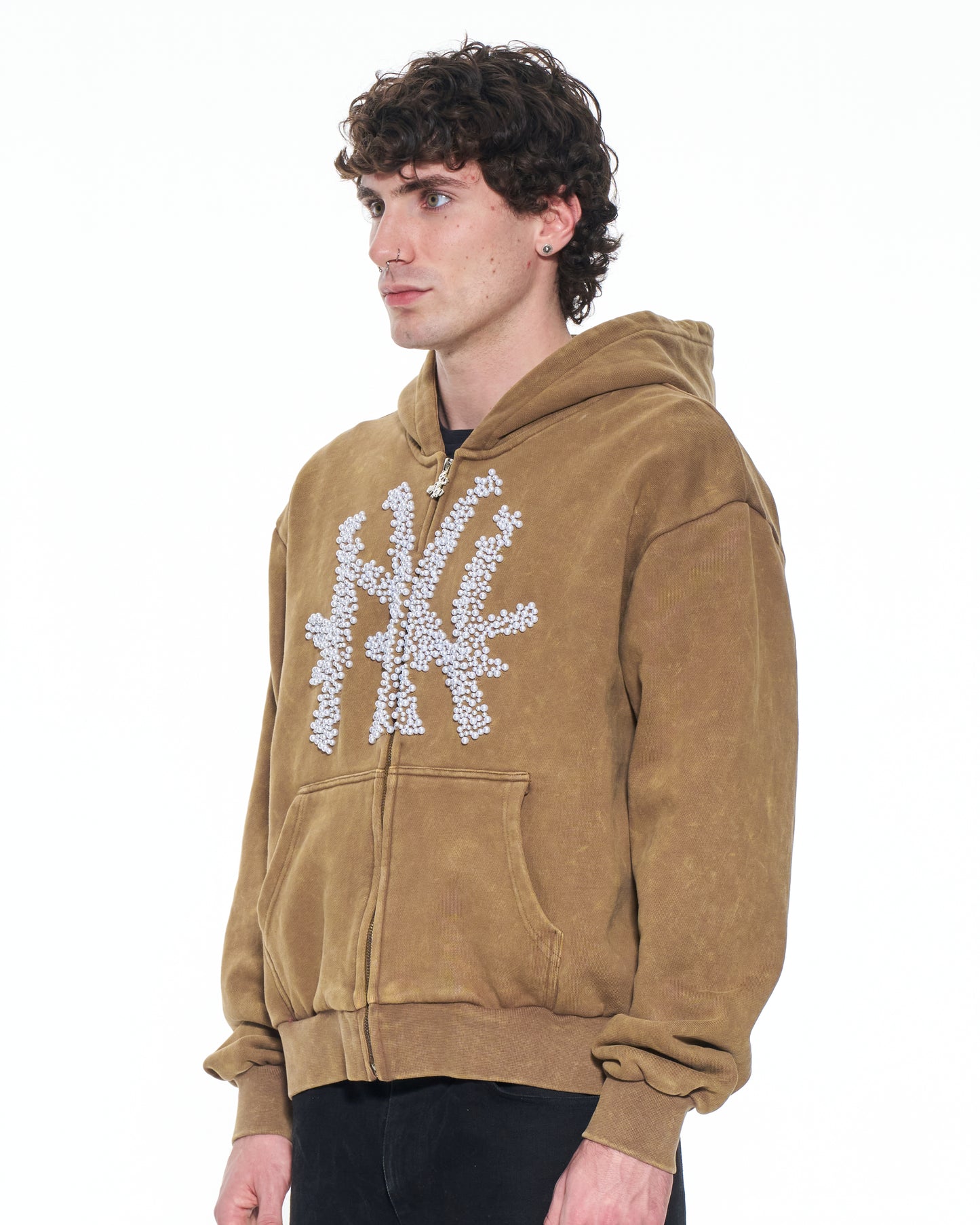 Brown AK-NY Pearl Hoodie