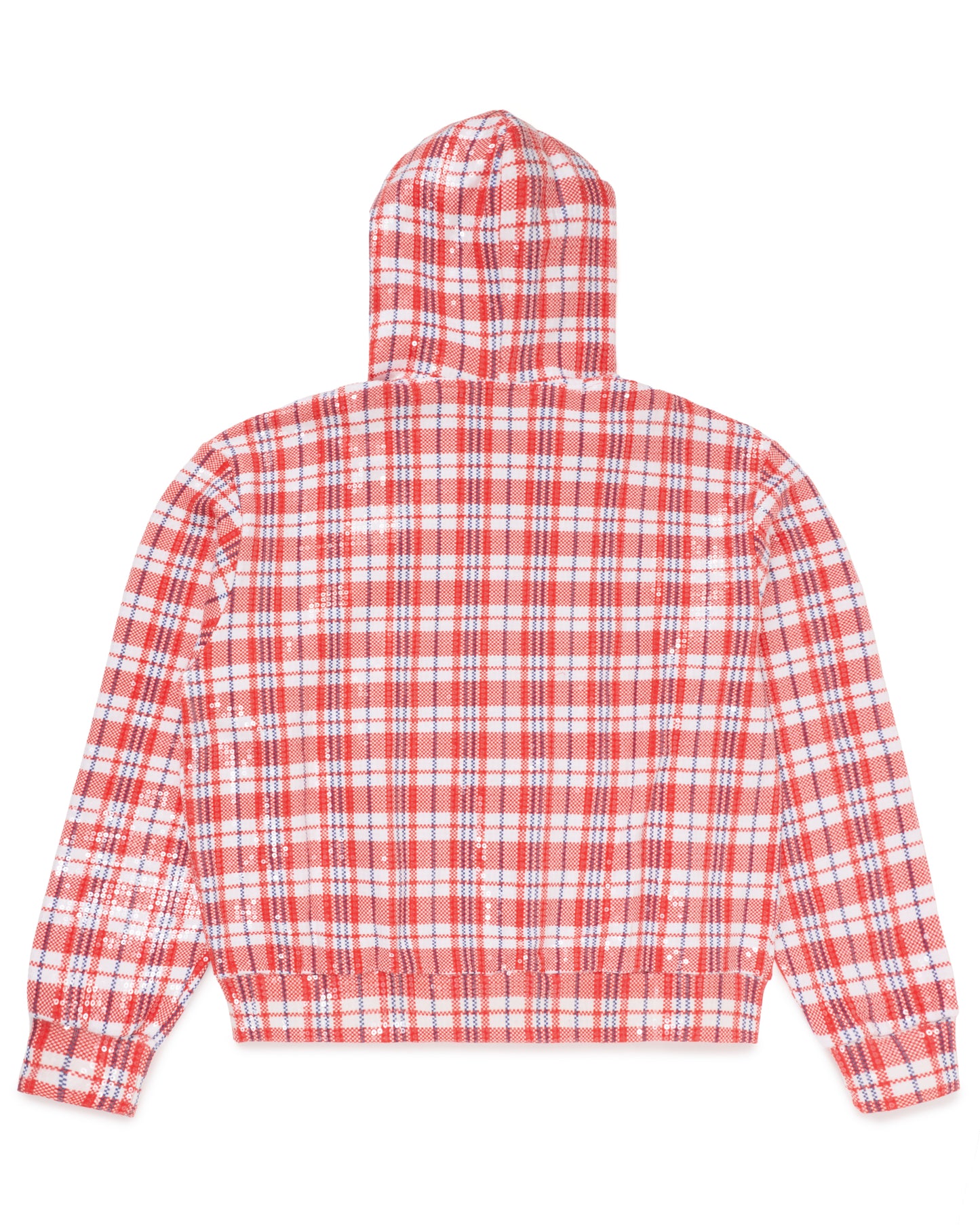 Red Laundry Bag Sequin Hoodie