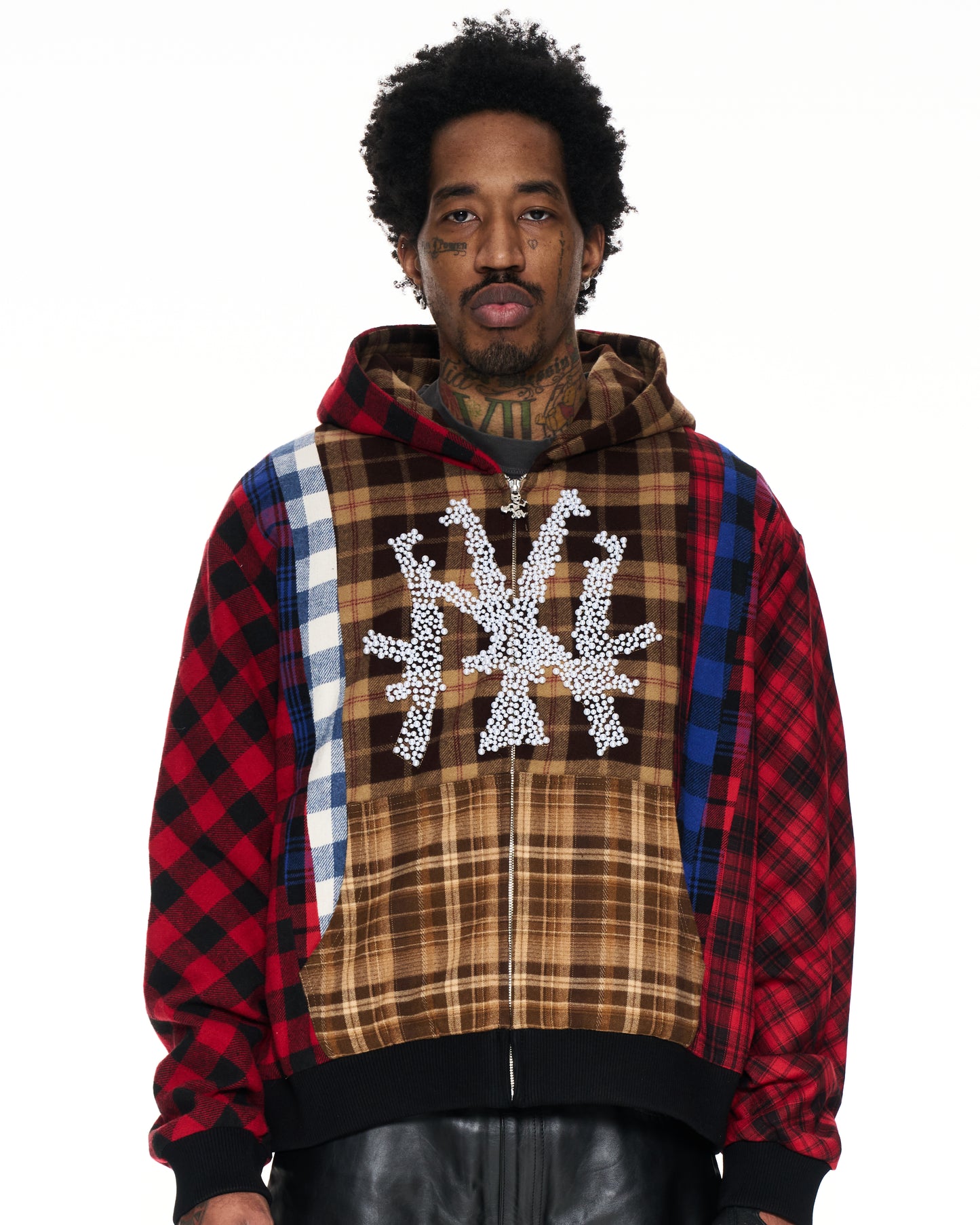 Flannel NY Pearl Hoodie