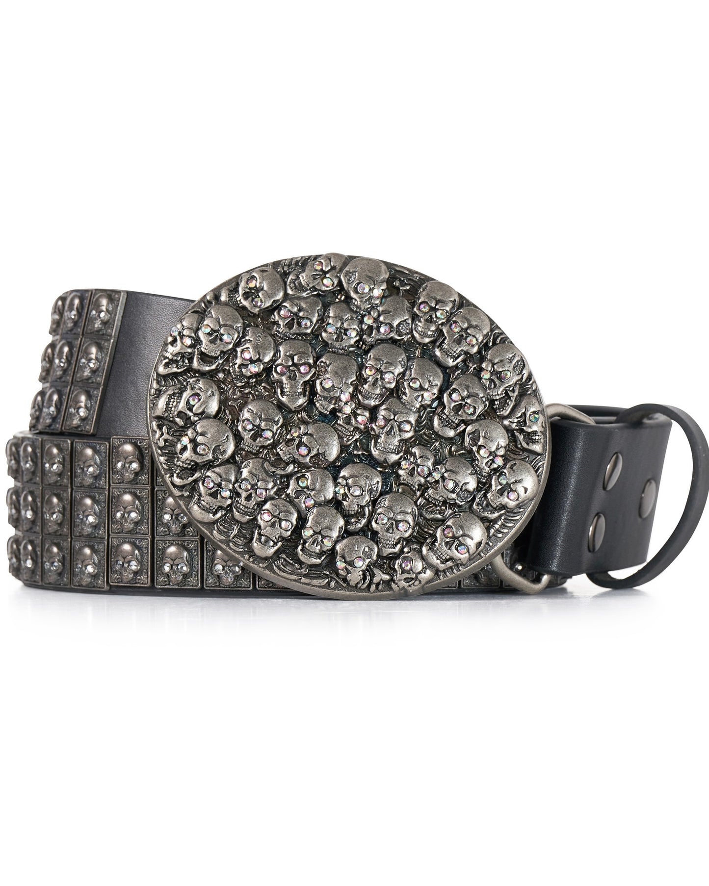 Chrome Skullpile Belt