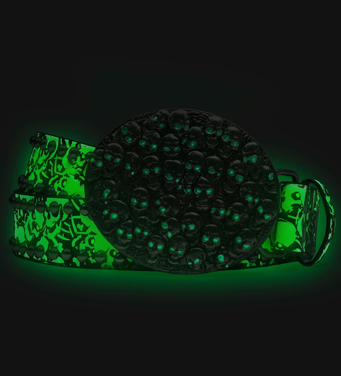 Green Glow Skullpile Belt