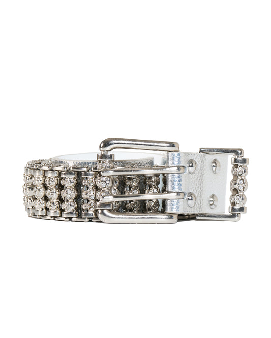 Silver Skull Roller Belt